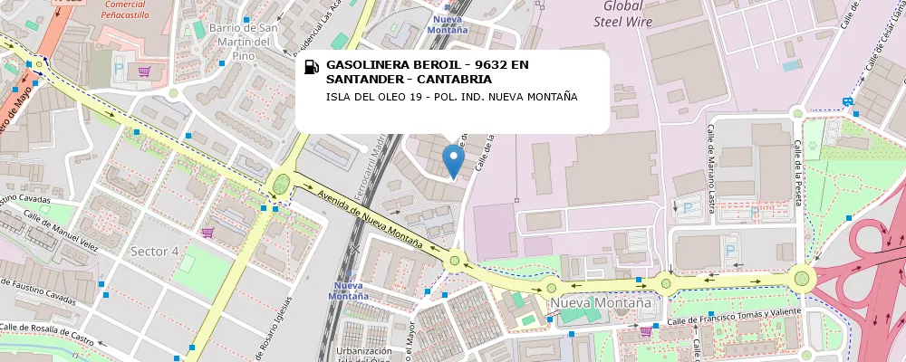 GASOLINERA BEROIL - 9632 EN SANTANDER - CANTABRIA
