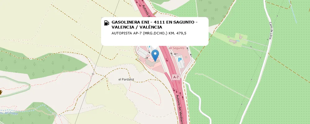 GASOLINERA ENI - 4111 EN SAGUNTO - VALENCIA / VALÈNCIA