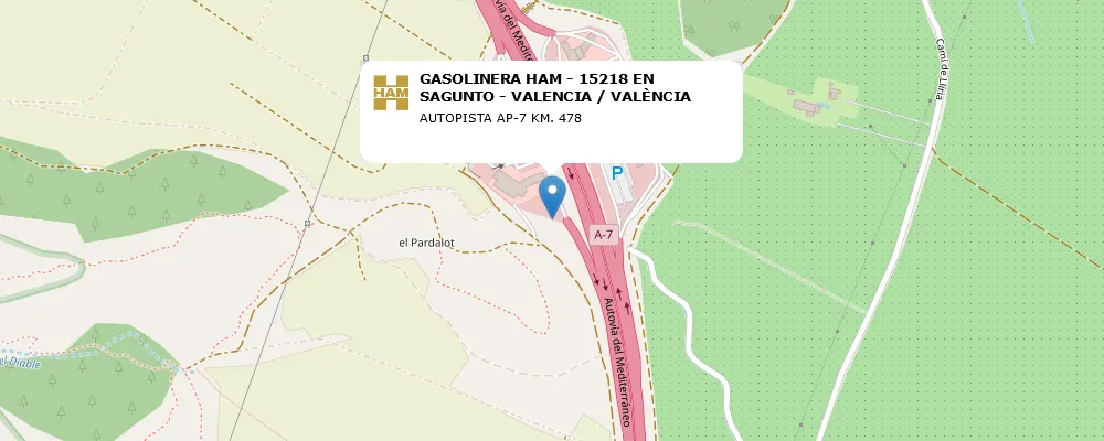 GASOLINERA HAM - 15218 EN SAGUNTO - VALENCIA / VALÈNCIA