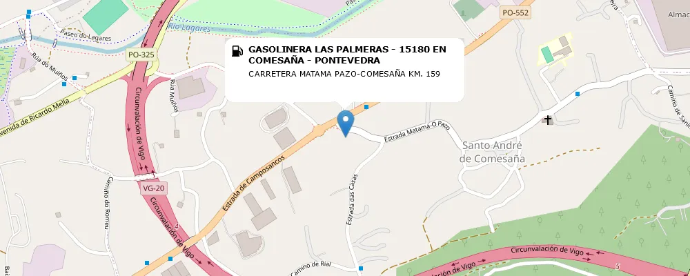 GASOLINERA LAS PALMERAS - 15180 EN COMESAÑA - PONTEVEDRA