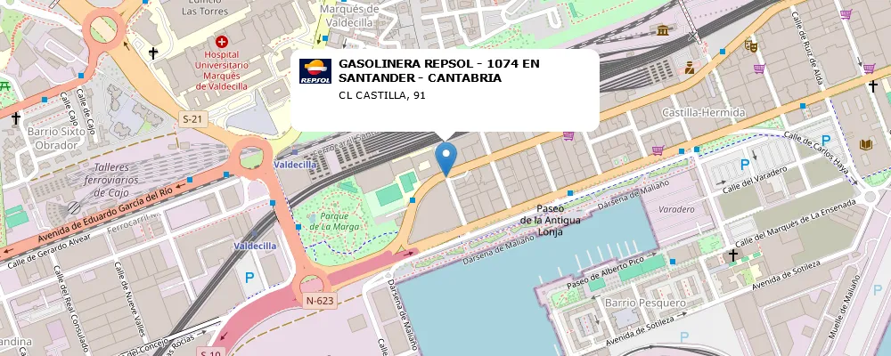 GASOLINERA REPSOL - 1074 EN SANTANDER - CANTABRIA