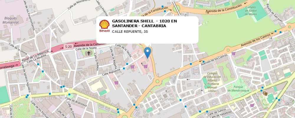 GASOLINERA SHELL  - 1020 EN SANTANDER - CANTABRIA