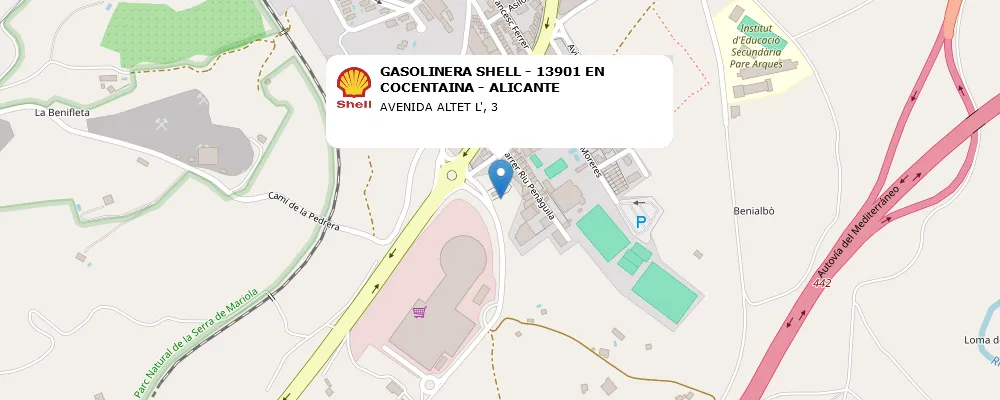 GASOLINERA SHELL - 13901 EN COCENTAINA - ALICANTE