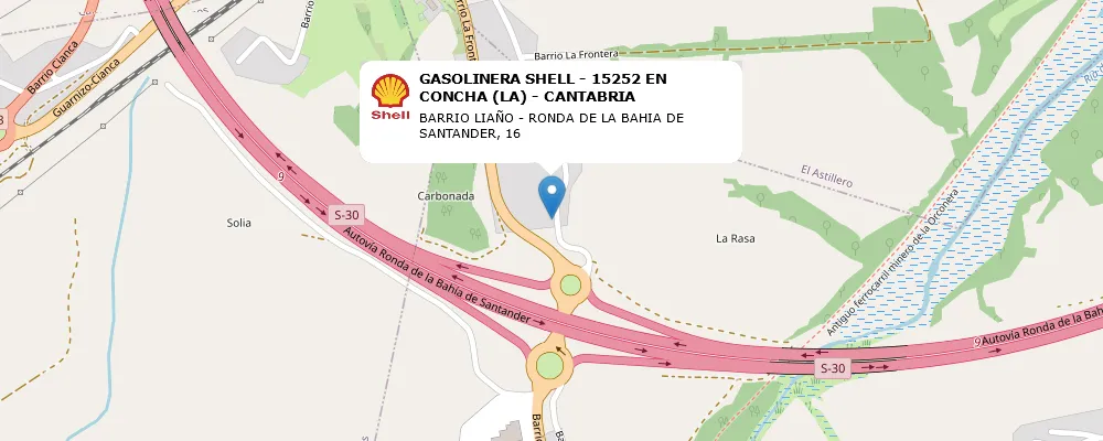 GASOLINERA SHELL - 15252 EN CONCHA (LA) - CANTABRIA