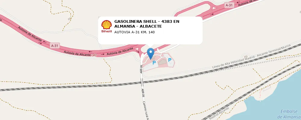 GASOLINERA SHELL - 4383 EN ALMANSA - ALBACETE