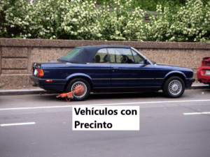 Vehiculo con precinto DGT - Gestoría de vehículos Rapid Traffic